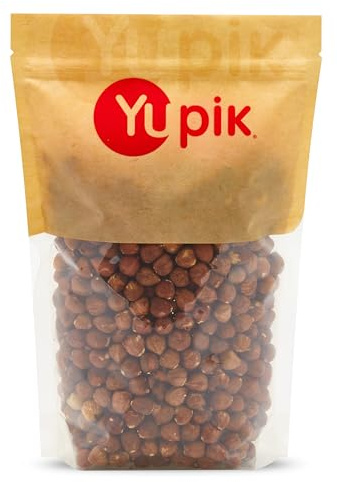 Yupik Raw Hazelnuts, 2.2 lb (35.2 oz), Gluten-Free, Kosher, Filberts, Whole Nuts With Skin, Unsalted, Unroasted, Oil-Free, Source of Fiber & Iron, Healthy Snacks, Ideal for Baking & Cooking
