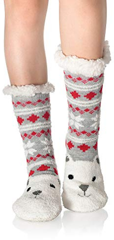 WYTartist Calcetines Antideslizantes Mujer, Suaves y Cálidos, de Punto Para Estar por Casa en Invierno, Regalos Para Adolescentes