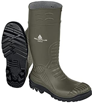Delta Plus IRONS5KA41 Iron S5 SRC Bottes de Sécurité - Antidérapantes - Couleur : Khaki-Noir - Taille : 41