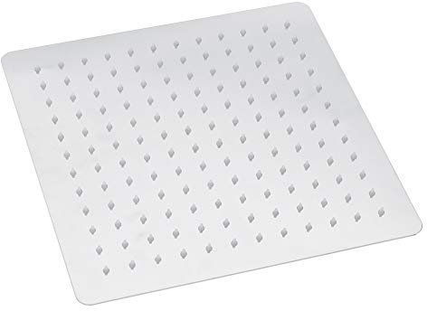 Quadratischer Duschkopf, Kopfbrause Einbauduschköpfe Edelstahl Duschkopf Wasserfall Regenduschkopf mit Anti-Kalk Düsen Spiegeleffekt Hochglänzend 30cm x 30cm