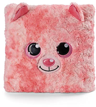 NICI Kissen GLUBSCHIS Katze Dreamie 30x30cm pink figürlich - Flauschiges Kuscheltierkissen für Jungen, Mädchen, Babys und Kuscheltierliebhaber – ideal für Zuhause, Kindergarten oder unterwegs