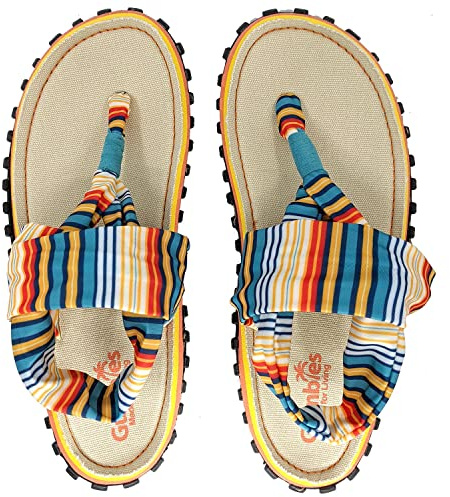 Gumbies Slingback flip-flops för kvinnor, med supermjuk tåstolpe och hållbar återvunnen gummisula - garanterad komfort, Strandstol, 39 EU