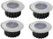 Angoily 4 Pièces Lumière Solaire Extérieur, LED Lumière Solaires Au Sol,Luminaire Jardin, Étanche Spot Solaire pour Terrasse Allée Chemin Pelouse Cour Escaliers