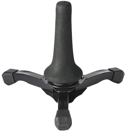 Straight Soprano Sax Stand, Foldable Stable Tripod Stand, Tripod Holder Base for Soprano Saxophone, Portable Soprano Saxophone Stand, Wind Instrument Accessories Bellv