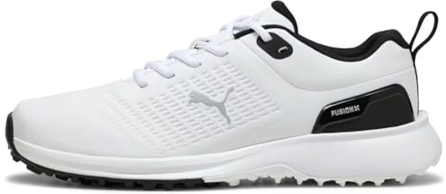 PUMA Golf Mens Fusion Plus Laced Eva Spikeless Waterproof Golf Shoes