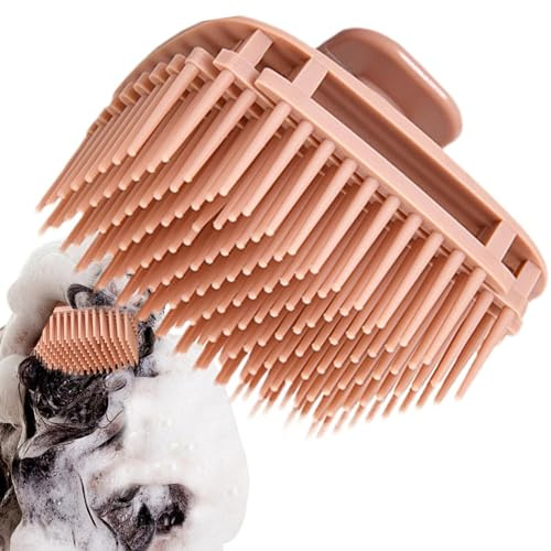 Cepillo de champú masajeador de cuero cabelludo para el cabello, cepillo manual de masaje para el cuero cabelludo, cerdas suaves, cepillo cuadrado para el cuidado del cuero cabelludo, limpiador de