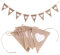 2 ghirlande per matrimonio, bandierine, bandierine, decorazioni per matrimoni, accessori per la decorazione di compleanno, motivo a cuore, ghirlanda triangolare in iuta