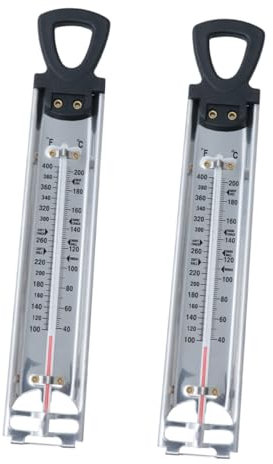 PAMINGONO 2piezas Colgante Para Dulces y Azúcares Doble Escala Fahrenheit y Celsius Para Cocinas Medidor De Temperatura Para Jams y Salsas