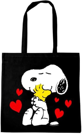 Logoshirt® Peanuts Snoopy & Woodstock Best Friends Baumwolltasche 38x42 cm