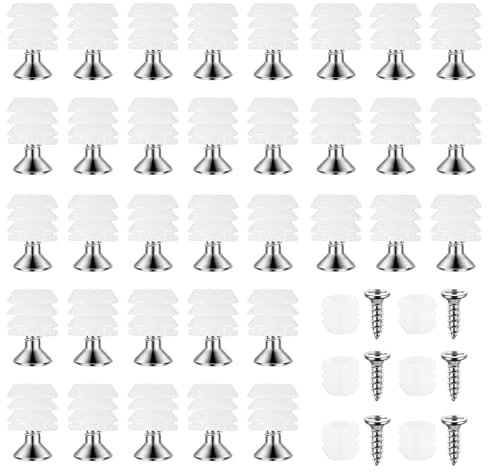 110 Set Cheville Plastique pour Charnières avec Vis, M4 x 8 mm écrous en Plastique avec M3,5 x 13 mm Vis, Insere pour Visser écrous pré-insérés en Plastiques pour Portes d'Armoires Bureaux Chaises