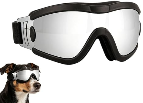 Hundsolglasögon Vindtät och UV-skydd Friluftsutrustning för hundar | Hundsolglasögon Anpassade för Hundraser för Utomhus och Friluftsliv Vandring Sommar Ridning Körning Medium eller Large