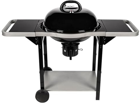Barbecue au charbon boule + chariot Woodcreek de chez Somagic