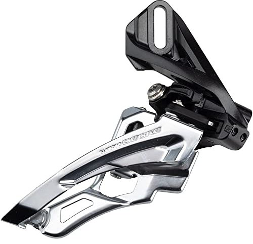 SHIMANO Deore FD-M6000-D - Deragliatore anteriore a tripla oscillazione laterale, montaggio diretto, 10 velocità