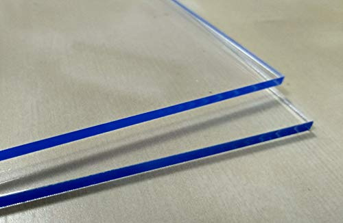 Laserplast Plaque en méthacrylate transparent 6mm A2 DINA2 (420 x 594 mm) - Différentes tailles A0 A1 A2 A3 A4 A5 - Plaque acrylique transparente - Plaque méthacrylate - Lamine plastique - PMMA