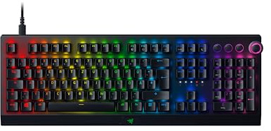 Razer BlackWidow V3 Pro (Green Switch) - Kabellose Mechanische Gaming Tastatur (Klickende Mechanische Switches, RGB Chroma, Handballenauflage, Bluetooth, USB-C) QWERTZ DE-Layout | Schwarz