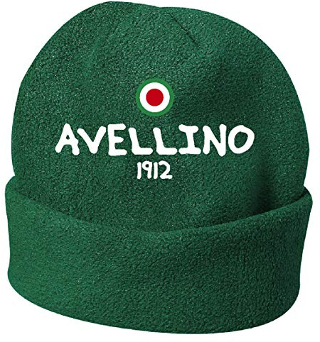 Tipolitografia Ghisleri Cappello Invernale Avellino 1912 Verde Ricamato in Pile/Polar Taglia Unica/cod. 63