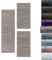 SIMPEX Bettumrandung Schlafzimmer 3teilig Shaggy Hochflor Teppich Beige Bettset: 2 mal 80x150 + 1 mal 80x250 - Schlafzimmer Teppich 3 Teilig Läufer Extra Weich Flauschig Bettvorleger Läuferset Halı
