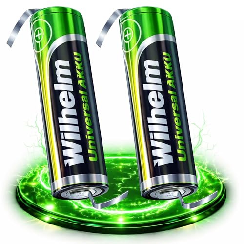 2 x AA Mignon AKKU LÖTFAHNE Z-Form Z Wilhelm Universal Batterien wideraufladbar 1,2 V HR6