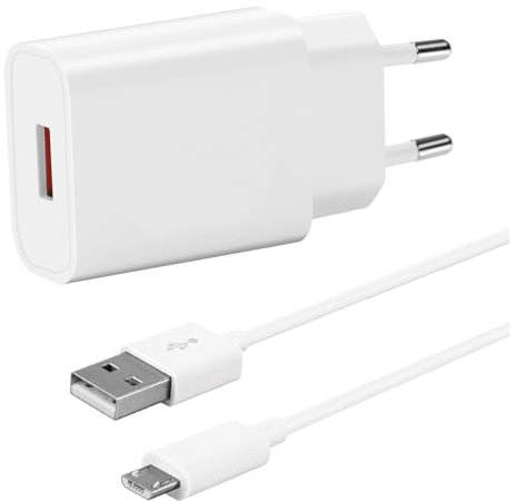 ZLONXUN Chargeur Rapide pour Samsung Galaxy A10/S7/S6/J3/J5/J7/S4/A6/A7/A3(2015),Xiaomi Redmi 12C/9C/9A/10A/7A/6A,Chargeur et Câble Micro USB 1,5m