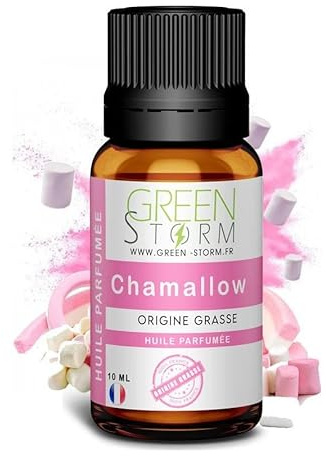 Huile PARFUMÉE chamallow 10 ML, Huile Essentielle - Diffusion, Cosmétique, Massage, Bain aromatique - DIY Bougie, Savon, Crème, Huile, Lotion - Peau Cheveux Green-Storm