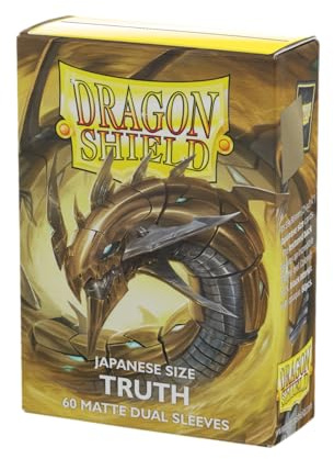 Dragon Shield - Matte Dual - Japanese Size Card Sleeves | 60 CT - Smooth & Tough Premium TCG Sleeves - Compatible with Yu-Gi-Oh, Naruto, Cardfight & Vanguard | Truth