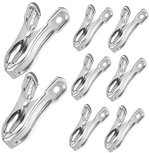 NULYLU 20piezas Abrazaderas Inoxidable para Jardín Clips para Cubiertas De y Soporte Resistente para Invernaderos y