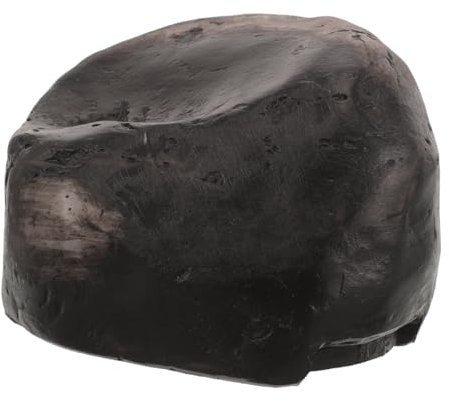 VINTORKY Realistische Resin Gartenschlüsselbox Schwarze Stein-attrappe Schlüsselversteck Für Haus Garten Dekor Multifunktionale Schlüsselaufbewahrung Sicheres Versteck Für Ersatzschlüssel