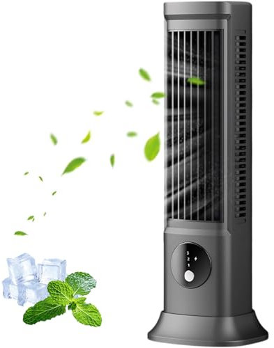 Sherum Rafraichisseur d'Air Silencieux, Mini Climatiseur Portable, Shirem Serum Cooling Ace, 3 Vitesses, Rechargeable, pour Chambre, Bureau, Maison, Restez Au Frais En Été