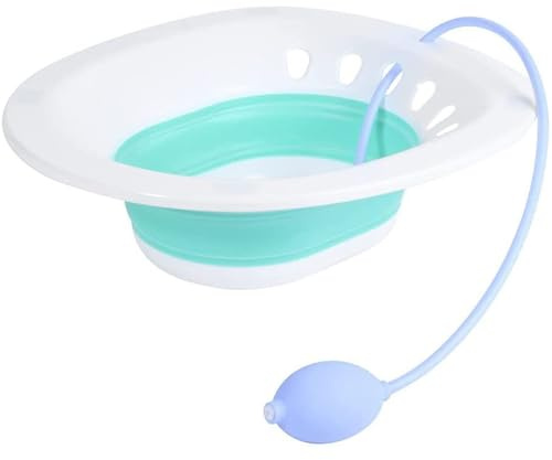 Hemorrojder sittbad, postpartum vård, perineum lättnad, perineal dopp över toaletten, behandling mot och inflammation(blå)