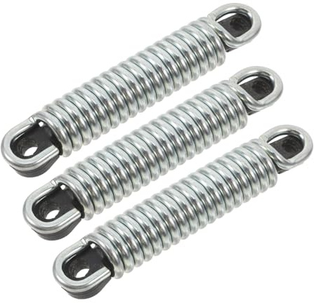 DECOMELODY Molla di Aggancio per Rimorchio Bici 3 Pezzi Gancio di Traino Regolabile Resistente alle Intemperie per Rimorchi Carichi Pesanti Adattatore per Biciclette e Bici Collegamento