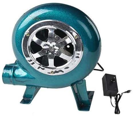 JOUFNING 220 V centrifugalgrillar luftfläkt, elektrisk smed smide blåsare, pumpfläkt med guvernor, träkolskorstensstartfläkt, kolsmide matlagning (60 W)