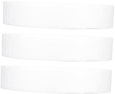 ibasenice 3 Pezzi Disco di Schiuma Rotondo Bianco per Decorazioni Floreali Fai da Te, Cerchio di Schiuma Artigianale Diametro 25 Cm Spessore 5 Cm per Matrimoni e Feste