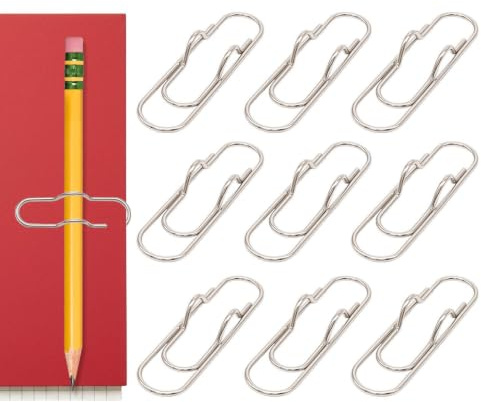 Pennhållare klämma 10 delar söt bärbar färgglad metalluppsättning | Anteckningsklämma, pennklämma, bokmärke för planerare mapp bok hem kontor skola klassrum