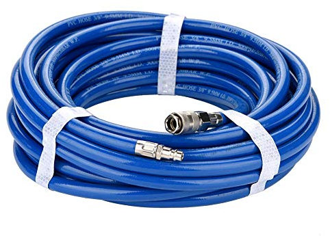 Compressor Air Hose, 15M Tough PVC Material Air Line Hose Compressor Air Line Hose for Pneumatic Tools and Air Compressors for High Pressure and Anti-kinking