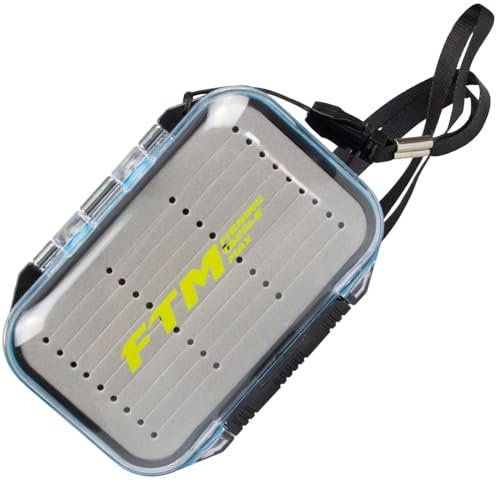 FTM Spoon Box 10,5x7,8x3,5cm - Angelbox für Forellenblinker, Blinkerbox für Spoons, Box für Blinker, Kunstköderbox, Tacklebox