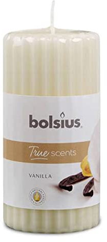Bolsius Vanilla Pillar, White, One Size