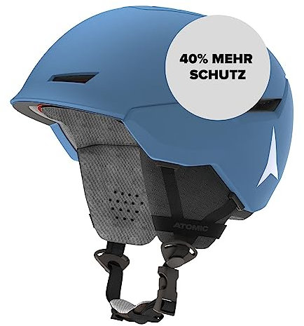 ATOMIC Revent Skihelm Blue Größe L - Unisex für Erwachsene - Individuelle Passform für präzisen Sitz - Überlegener Aufprallschutz - Innovatives Belüftungssystem - Kopfumfang 59-63 cm