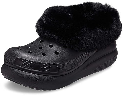 Crocs Sabot Donna Furever Crush Shoe Nero Cr.208446/blk