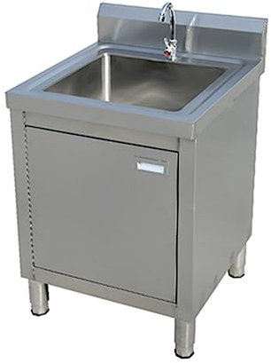 Meuble Pour évier à Lessive Avec Robinet,Meuble Pour évier Intégré,Meuble Pour évier Utilitaire Avec évier En Acier Intégré,Meuble Pour évier De Cuisine Sur Pied En Acier Inoxydable(20in/50cm)