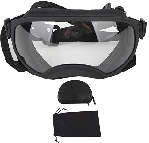 Dog Sunglasses, UV400 Protection, Windproof & Fog-Resistant, One Size Fits All Pet Goggles for Outdoor Adventures, Beach, Hiking, Running, Camping, Daily Use