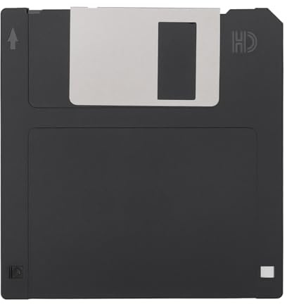 eMagTech 1Pc 3.5 Inch Floppy Disk Cleaner 1.44MB Format a Floppy Disk Cleaner Portable Floppy Disk Cleaner for PC Amiga Atari ST Archimedes Black