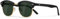 Occhsouo Polarisierte-Halbrahmen-Sonnenbrille-Unisex-Sonnenbrille-Herren-Damen Klassische Retro UV400 Schutz Rechteckig Sonnen brille Metallrahmen Autofahren Reisen(Schwarz/Grün)