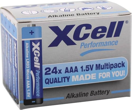 XCell Micro (AAA) Battery Alkaline Manganese 1.5 V Pack of 24