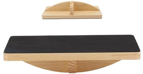 Tabla De Equilibrio | Entrenador De Madera Antideslizante - Tabla De Equilibrio Entrenador De Tobillo,Para Mujeres Yoga Pilates Rehabilitación Entrenamiento Ejercicio Casa Oficina