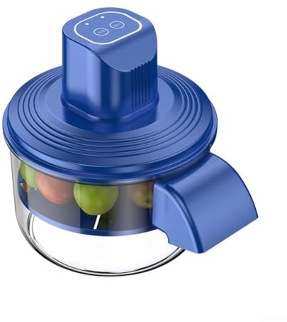 Uppladdningsbar trådlös elektrisk potatisskalare automatisk frukt grönsaksskalare med rostfritt stålblad en knapp köksverktyg (blå)