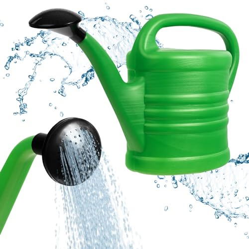 KADAX Gießkanne 10L, Gartengießkanne aus Kunststoff für Innen- und Außenbereich, Bewässerung, Blumen, Zimmerpflanzen, Garten, Haus, Wohnung, Gartengeräte mit Brause (10L)