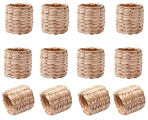 12 Piezas Anillo De Servilleta Servilletero, Anillos para Servilletas, Hebillas Servilletas, Aro De Servilleta Hebilla, para Mesa De Cena, para Bodas, Fiestas, Familiares, Centros De Mesa