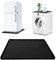 Refrigerator Mat, 23.62x23.62 Inch Mini Fridge Silicone Mat with Raised Edge Washable Under Fridge Carpet Drip Pan Multifunctional Refrigerator Floor Protector Freezer Mat Pads Prevent Water Leaks