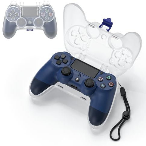 Controller Case for PS4 Controller, Protective Case for Playstation 4 DualShock 4 Wireless Controller, PS4 Carrying Travel Case PS4 Controller Storage Bag, PS4 Dust Cover Game Accessories (Weiß)