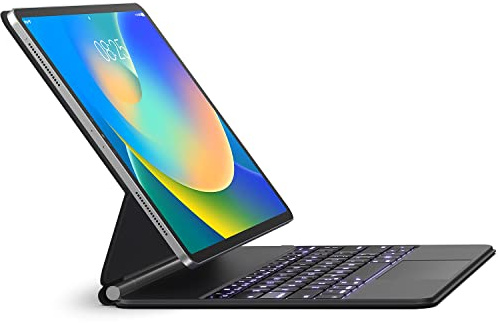 Keyboard Case for iPad Air 13 (M4 2026/M3 2025/M2 2024) and iPad Pro 12.9 inch 6th/5th/4th/3rd Generation–Magic-Style Magnetic Keyboard Case with Multi-Touch Trackpad – Floating Cantilever Stand